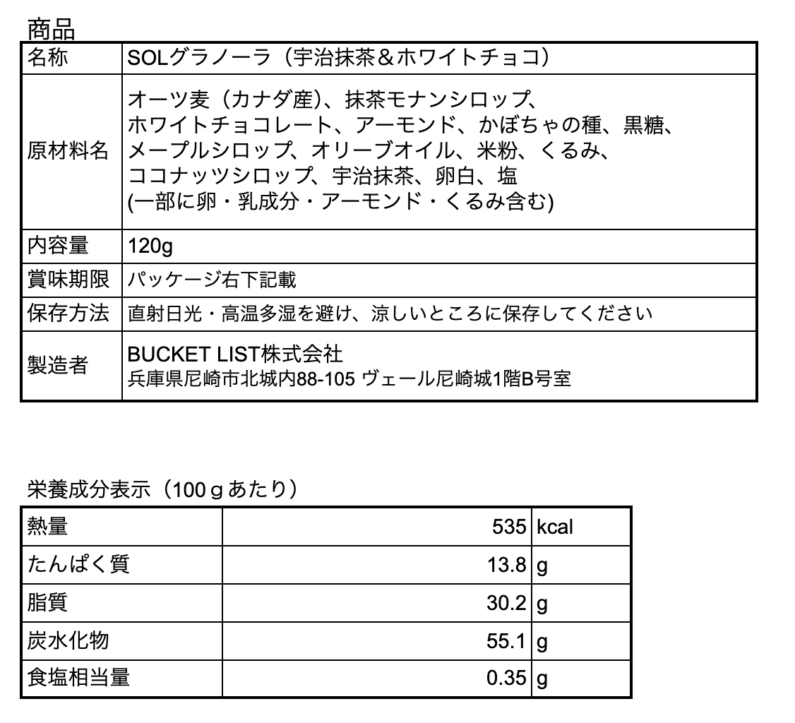 【グラノーラ】宇治抹茶＆ホワイトチョコ　 ※1/22〜順次発送予定
